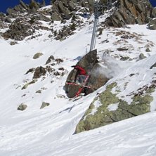 Grymt h&auml;rlig dag, med mycke puder och solen stekt. Foto: Arvid Nystr&ouml;m. &Aring;kare: Linus Nystr&ouml;m.
