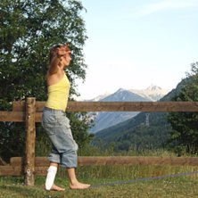Slacklining Les Alpes. Foto: Pelle Pimp. &Aring;kare: Andrea.