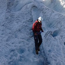 Bretur p&aring; Buerbreen i Hardanger.. Foto: Unknown.