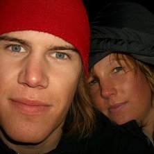 Jag och Reine i Stryn p&aring; semester. Foto: Reine Barkered.
