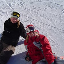 F&ouml;rsta snowboard &aring;kningen i &aring;r! =) . Foto: Elin Hell. &Aring;kare: Jag och Josefin.