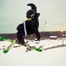 Followcam med en fotokamera. Foto: Emil H&ouml;gstr&ouml;m. &Aring;kare: Emil &Ouml;hman.