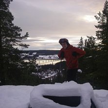 Gamla slalombacken p&aring; &Ouml;stberget mitt hemmaberg!!. Foto: Lasse Collin. &Aring;kare: Skantz.
