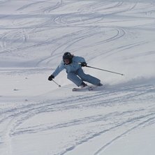 Enda g&aring;ngen vi &aring;kte i pist denna dag, det hade r. Foto: Stefan Eriksson. &Aring;kare: Ida Helldin.