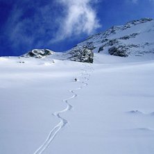 Robert visade oss ett soft &aring;k.... Foto: Robert, Reseledare i saas-fee. &Aring;kare: Jesper Rog&ouml;.