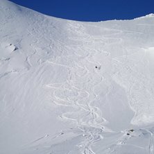Helt underbar dag med heliski p&aring; Borkafj&auml;ll. . Foto: Felix. &Aring;kare: Philip.