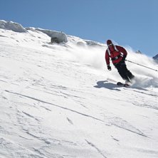 Beautiful run. La Vall&eacute;e Noire Chamonix with Kast. Foto: Baptiste Blanc. &Aring;kare: Toni ski kmx.