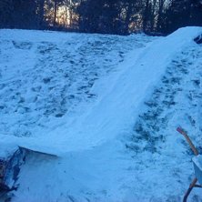 Man f&aring;r ta det man har!
D&aring;ligt med sn&ouml; i vinte. Foto: Angelina Furman.