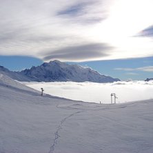 Dimman var riktigt tjock nere i dalen och den syns. Foto: Jonas Bj&ouml;rklund.