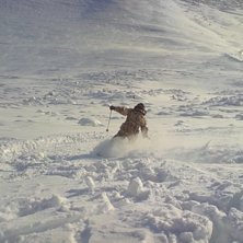 Lofsdalen lite l&ouml;ssn&ouml; &aring;kning. Foto: Wille Falk. &Aring;kare: Jesper Olsson (me).