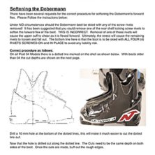 screenshot av en-sidigt pdf dokument.. Foto: nordica?. &Aring;kare: nordica &amp;quot;softening boots.pdf&amp;quot;.