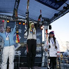 Foto: Eric Lars Bakke /Shazamm/ESPN Images. &Aring;kare: Valentine Scuotto, Ophelle David och Meryll Boulangeat.