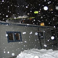 Tak Dropp, Sn&ouml;ig kv&auml;ll i &Ouml;stersund.. Foto: Mattias Nilsson. &Aring;kare: Jonas Persson.
