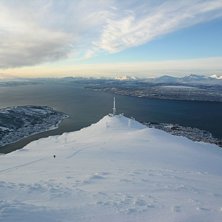 Vy fr&aring;n 2:a toppen mot Linken i Narvikfjellet. Foto: B&oslash;rge Soleng.