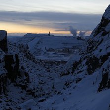 Utsikten fr&aring;n Gruvstrejksh&aring;let v&auml;cker blandande. Foto: tryggve tir&eacute;n.