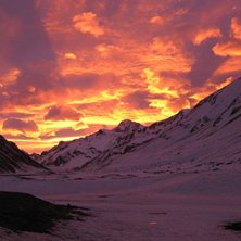Cerro Tolosa 5 432m. Grannberget med Aconcagua i A. Foto: Mattias Skantz.