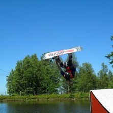 Vattenhopp p&aring; vall&aring;sen. Foto: Joel Olovsson. &Aring;kare: Mikaela Persson.