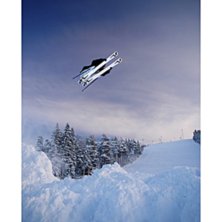 byggde ett hopp, hoppade och fotade lite :) . Foto: jag i egen h&ouml;g person!. &Aring;kare: ogge uvemo.