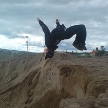Jag Backflippar :P. Foto: Niclas Vanhatalo. &Aring;kare: Rasmus Johansson.