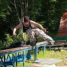 H&auml;ng som bara den! Grymt Jeppe!. Foto: Manne Sundvisson. &Aring;kare: Jesper Eriksson.
