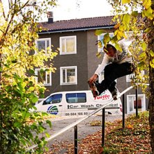 En fishgrind gjord av mig ;). Foto: Per eriksson. &Aring;kare: William Frykholm.