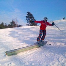 Railsession under en av s&auml;songens sista dagar, de. Foto: Erik Blomqvist. &Aring;kare: Frans Blomqvist.