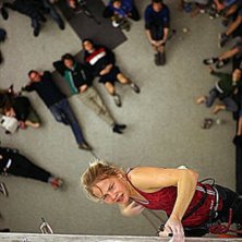 Segraren i finalen av svencka cupen i kl&auml;ttring. Foto: Jonas Ahlman. &Aring;kare: Vet ej.