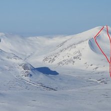 Grytan p&aring; Storsnasen samlar bra sn&ouml; och &auml;r bra . Foto: Mattias Skantz.