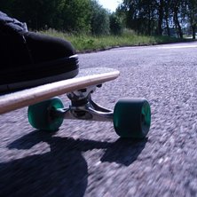 Fotade lite me longboarden . Foto: Jag. &Aring;kare: Jag.