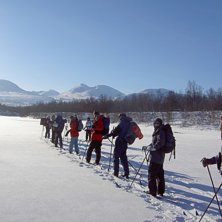 En fantastiskt dag i abisko. Dagen kom att inneh&aring;. Foto: Linda Olsson. &Aring;kare: Delar av min klass.