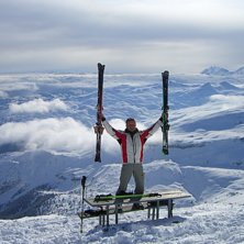 after 4 days of snowfall we went up on top of Cass. Foto: Martin R&uuml;mmler. &Aring;kare: Rico.