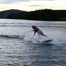 Wakeskate&aring;kning klockan 23:00.. Foto: Tommy Karlsson. &Aring;kare: Tomas Wall.