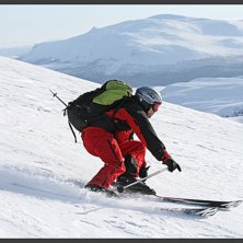 Topptur upp och fin &aring;ktur ner!. Foto: Henrik Persson. &Aring;kare: Andreas Kiefmann.
