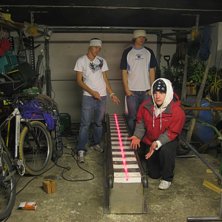 V&aring;ra fina rails =). Foto: Kameran sj&auml;lv xD. &Aring;kare: Jonas, Martin och Markus.