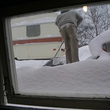 En representativ bild f&ouml;r den s&auml;llsynt sn&ouml;rika . Foto: Mikael J&ouml;nsson. &Aring;kare: Johan Paulsson.