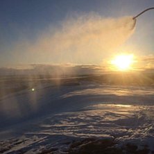 Kaldt v&aelig;r! 
Vi starta opp igjen produksjonen i na.