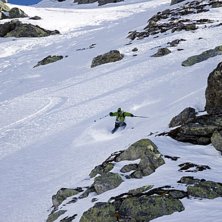 i jakt  p&aring; sn&ouml;.... Foto: Mikael Kajbring. &Aring;kare: Tobias Kajbring.