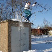 Hade inget o g&ouml;ra p&aring; lovet och backen var st&auml;ng. Foto: andreas sch&ouml;n. &Aring;kare: emil eriksson (the ski star).