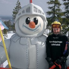 Elin och Gustav i Sn&ouml;gubbeborg :P. Foto: Denise Lekander. &Aring;kare: Elin Nilsson.