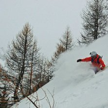 Grym &aring;kning i LE LAVANCHER med 30cm nytt!!. Foto: Karin Lindgren. &Aring;kare: Robert Hortlund.