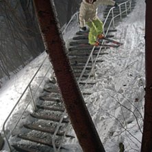 Joppe p&aring; dubbelkinken. Foto: Magnus Bergqvist. &Aring;kare: Johannes Andersson.