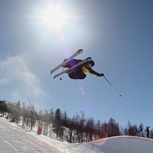 H&auml;rlig slaskdag i parken, en av f&aring;.. Foto: Kalle. &Aring;kare: Johan Mod&eacute;n.