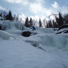 F&ouml;rsta f&ouml;rs&ouml;ket p&aring; lite skakiga ben :-). Foto: Jonas Karlsson. &Aring;kare: Fredrik Blom.