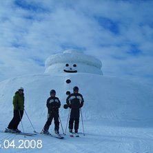 Sn&ouml;gubben vid Gustavbacken i Lindvallen / S&auml;len . Foto: Niclas &Aring;slund. &Aring;kare: Victoria Alexander Ludvig &Aring;slund.