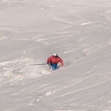 Ett &aring;k fr&aring;n nya kabinen i Monterosa. Foto: Annika Sundstr&ouml;m. &Aring;kare: Jesper Sundstr&ouml;m.