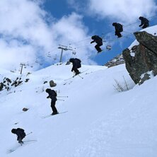 En klassisk sekvensbild fr&aring;n Monte Rosa. Foto: Joel Westlund. &Aring;kare: Andreas Ojam&auml;e.