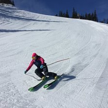 Fortsatt kanonforhold i bakken. 
.