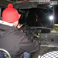 Transport fr&aring;n Knettsetra i bandvagn. Foto: Lars Karlstr&ouml;m.