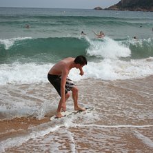 Underbart skimboard v&auml;der. Foto: Robert Arvidsson. &Aring;kare: jag!.