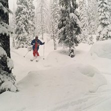 Skogsskid&aring;kning i Whitewater.. Foto: Kent Andersson. &Aring;kare: Anders Ohlsson.